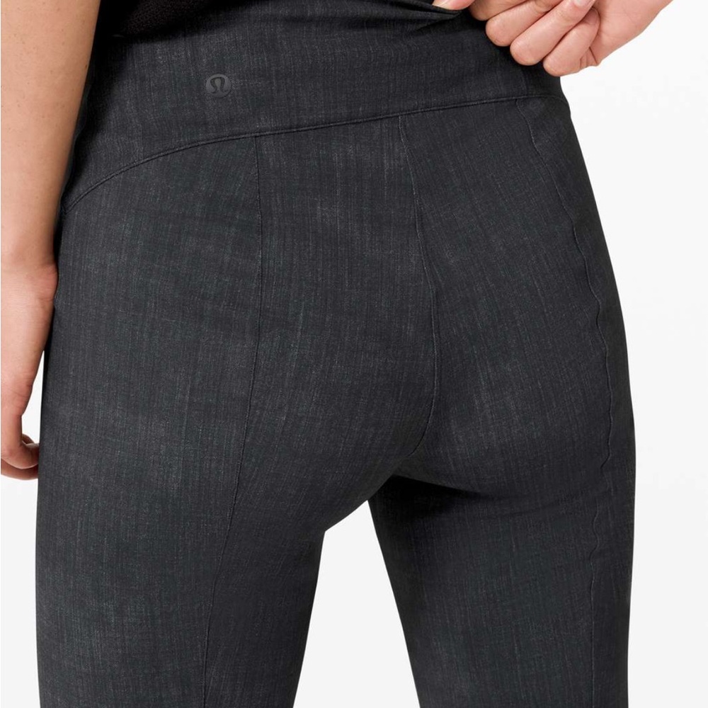 Lululemon Here to There High-Rise 7/8 Pant Crosshatch Texture Black Multi Black